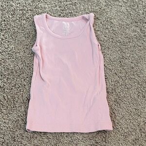 Light Pink Ribbed Tank Top